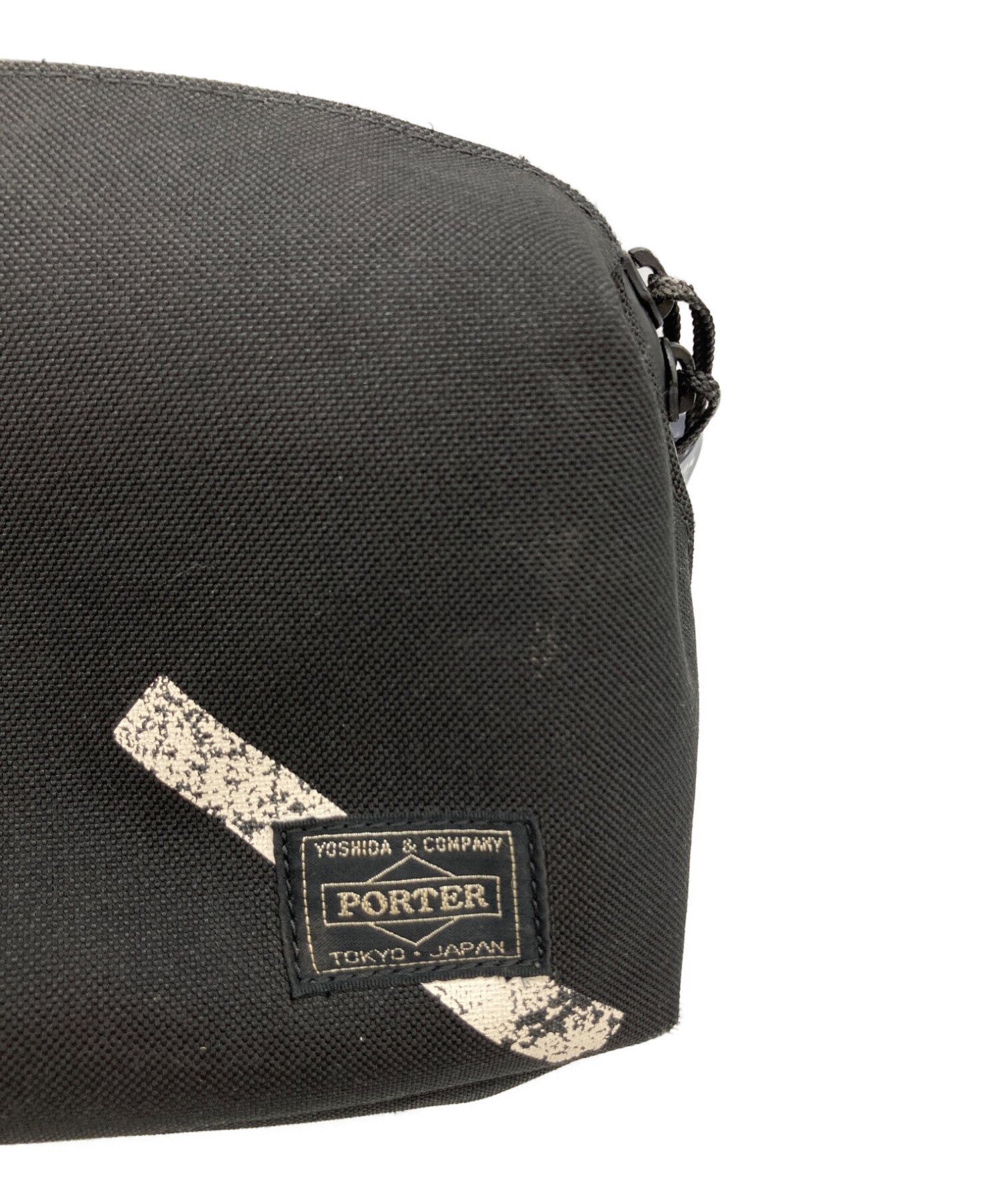(週末SALE中)PORTER ボディバッグ ブラック 中古・古着通販】PORTER (ポーター) SATURDAYS SURF NYC (サタデーズ