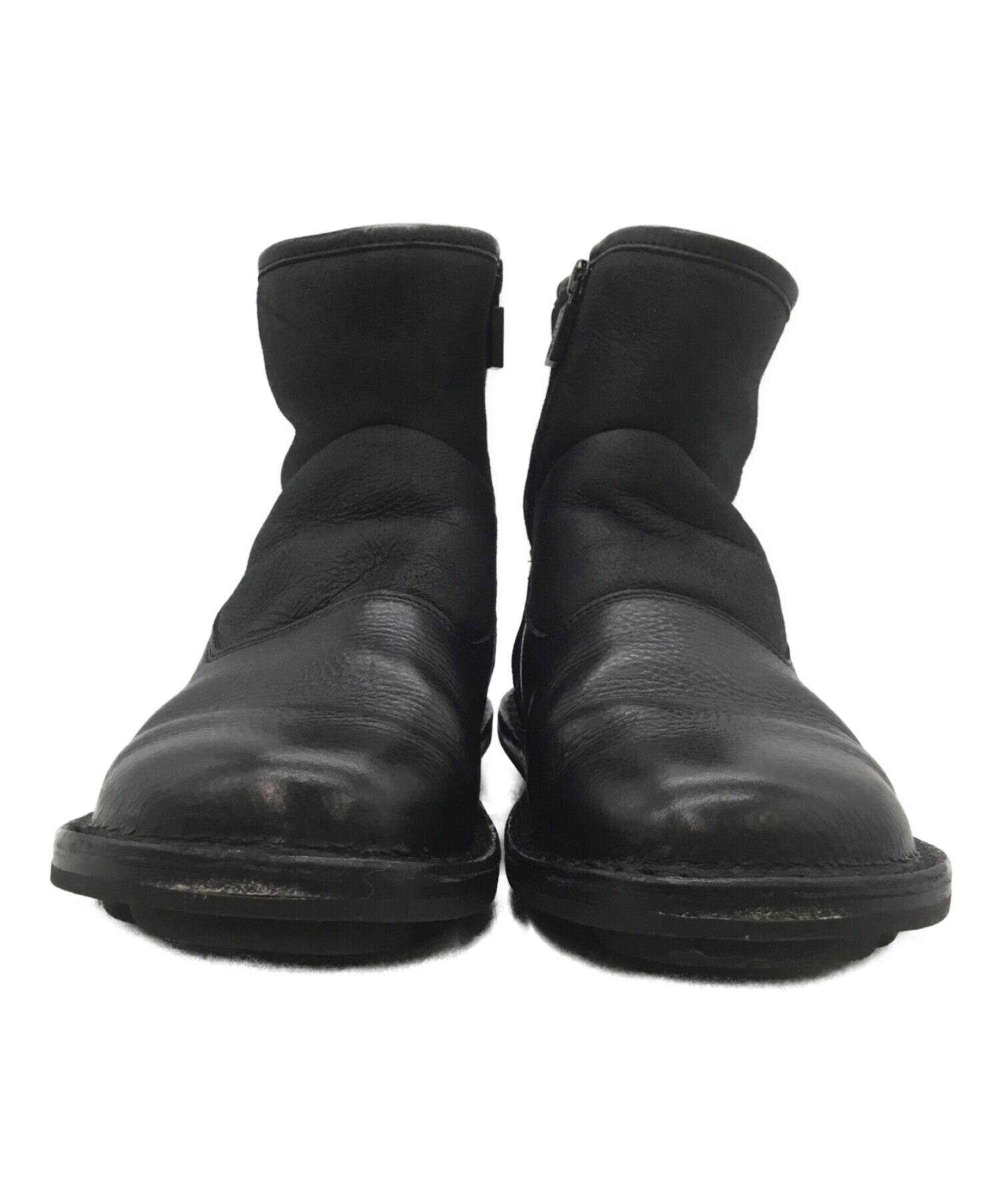 中古・古着通販】Trippen (トリッペン) ムートンサイドジップ ブラック