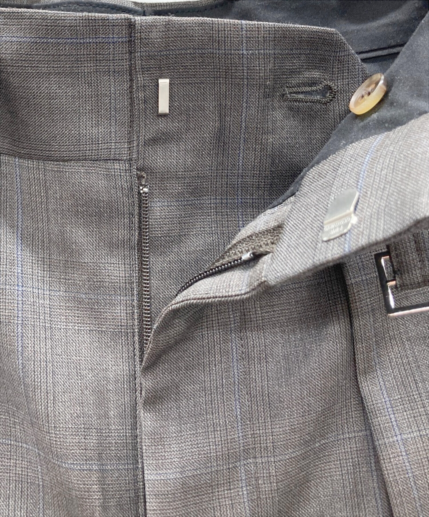 トゥモローランド ビー TOMORROWLAND .B パンツ ベージュ 34 ハイツイストトロピカルウール インバータックパンツ