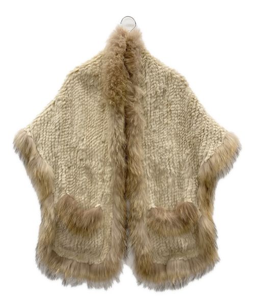 中古・古着通販】SCOT CLUB (スコットクラブ) ファーポンチョ ベージュ