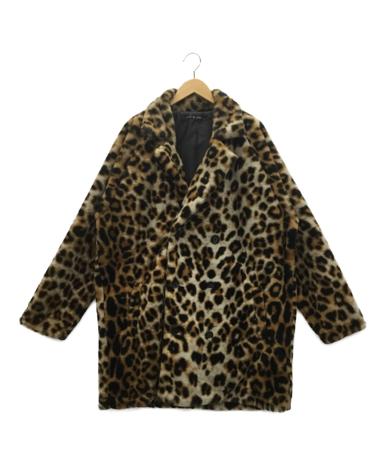 ノーアイディー　フェイクファーコート　フリー 中古・古着通販】NO ID. (ノーアイディー) フェイクファーコート