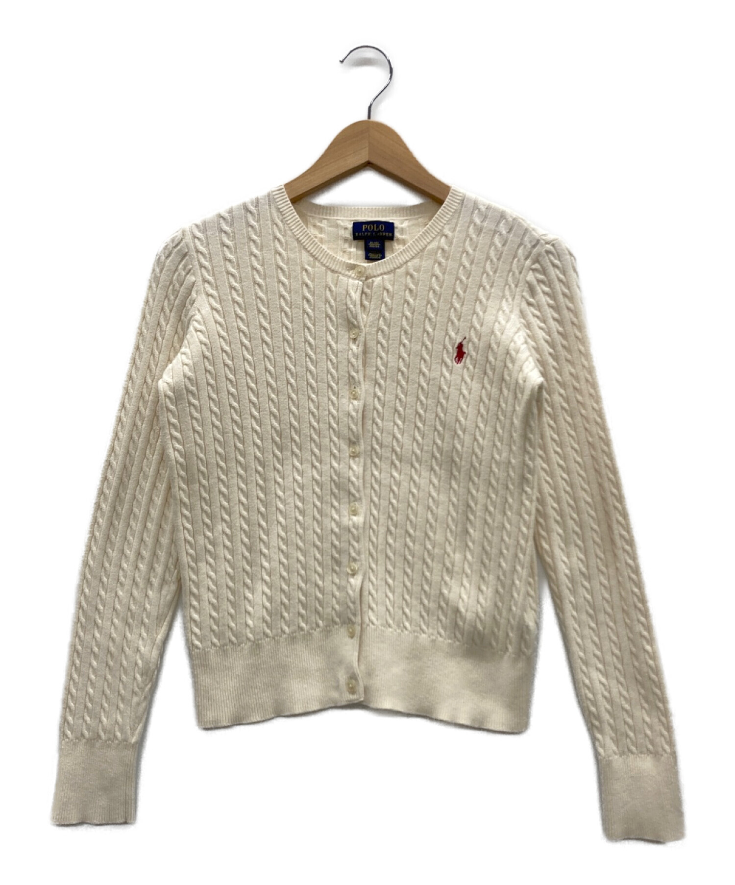 【状態◯】ポロ ラルフローレン ケーブル コットン ニット カーディガン 古着 中古・古着通販】POLO RALPH LAUREN (ポロ・ラルフローレン) ケーブル