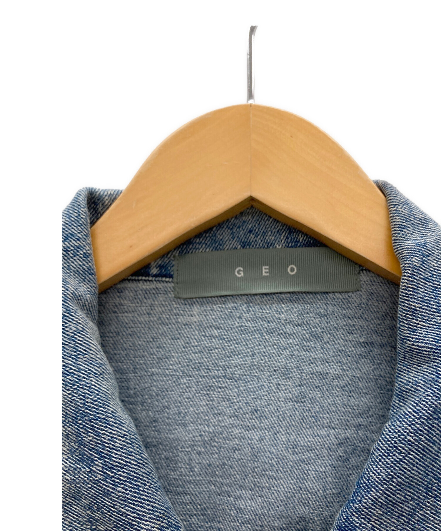 中古・古着通販】GEO (ジオ) デニムジャケット スカイブルー サイズ:L  