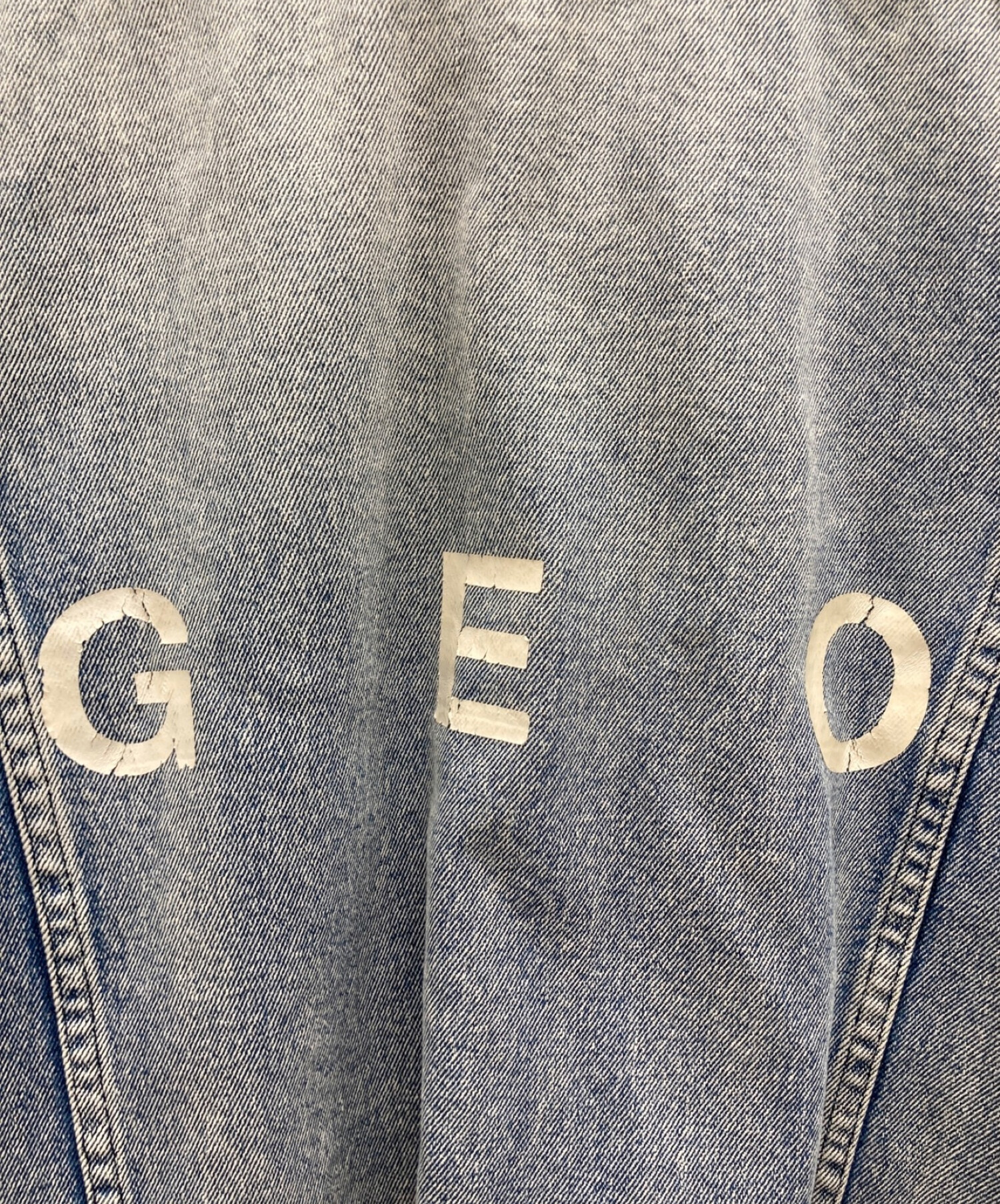 中古・古着通販】GEO (ジオ) デニムジャケット スカイブルー サイズ:L 