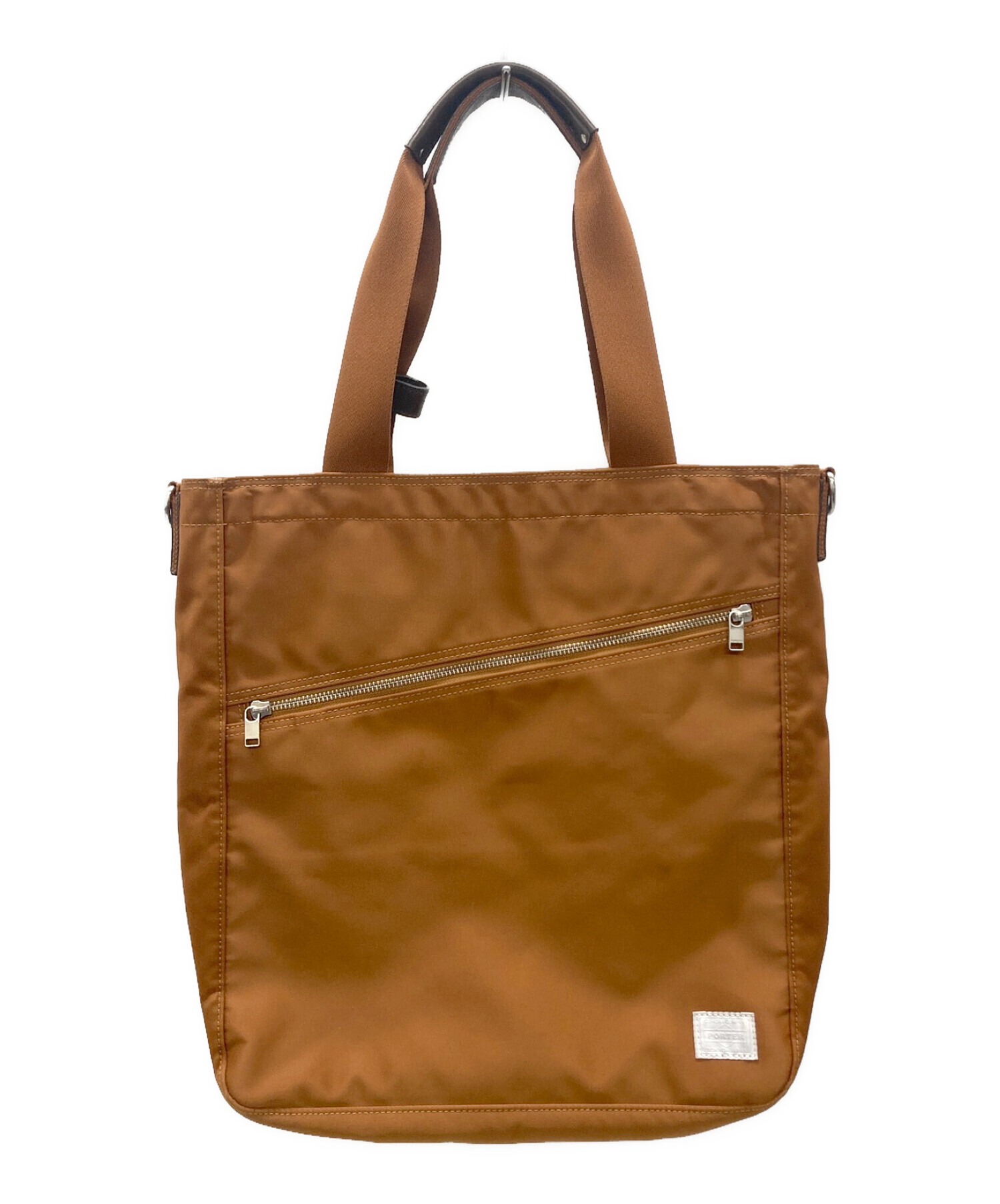 未使用 PORTER トートバッグ ショルダーバッグ 2WAY 中古・古着通販】PORTER (ポーター) 2WAYトートバッグ ブラウン