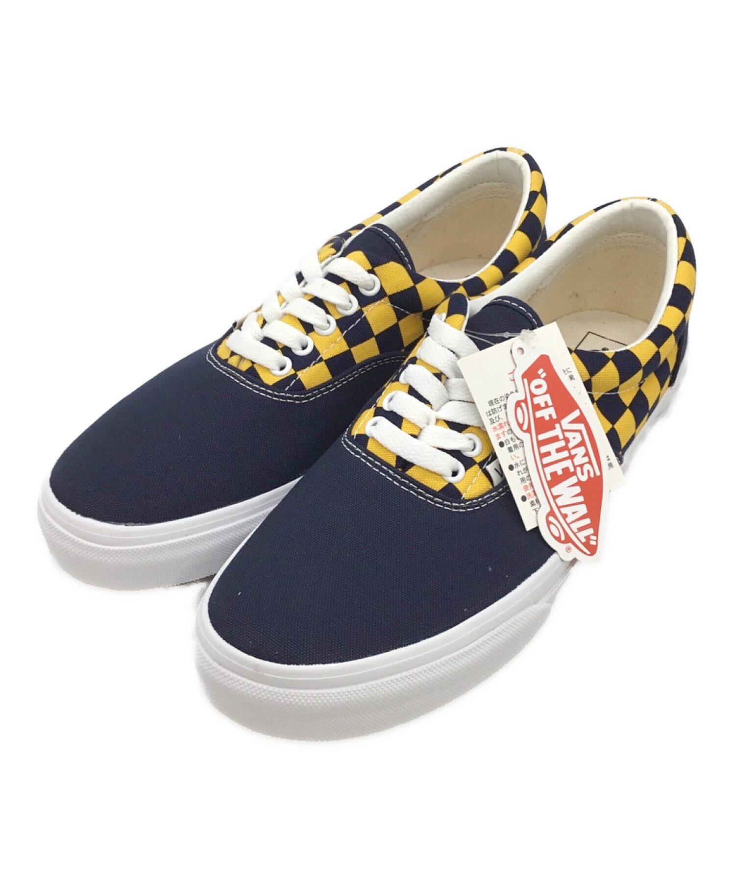 中古・古着通販】VANS (バンズ) スニーカー ネイビー×イエロー サイズ