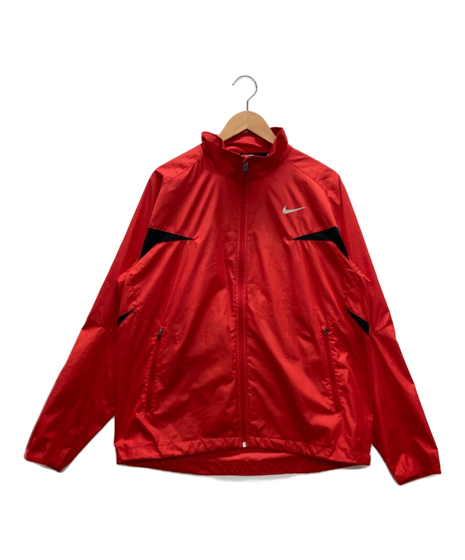 中古・古着通販】NIKE (ナイキ) ナイロンジャケット レッド サイズ:XL 