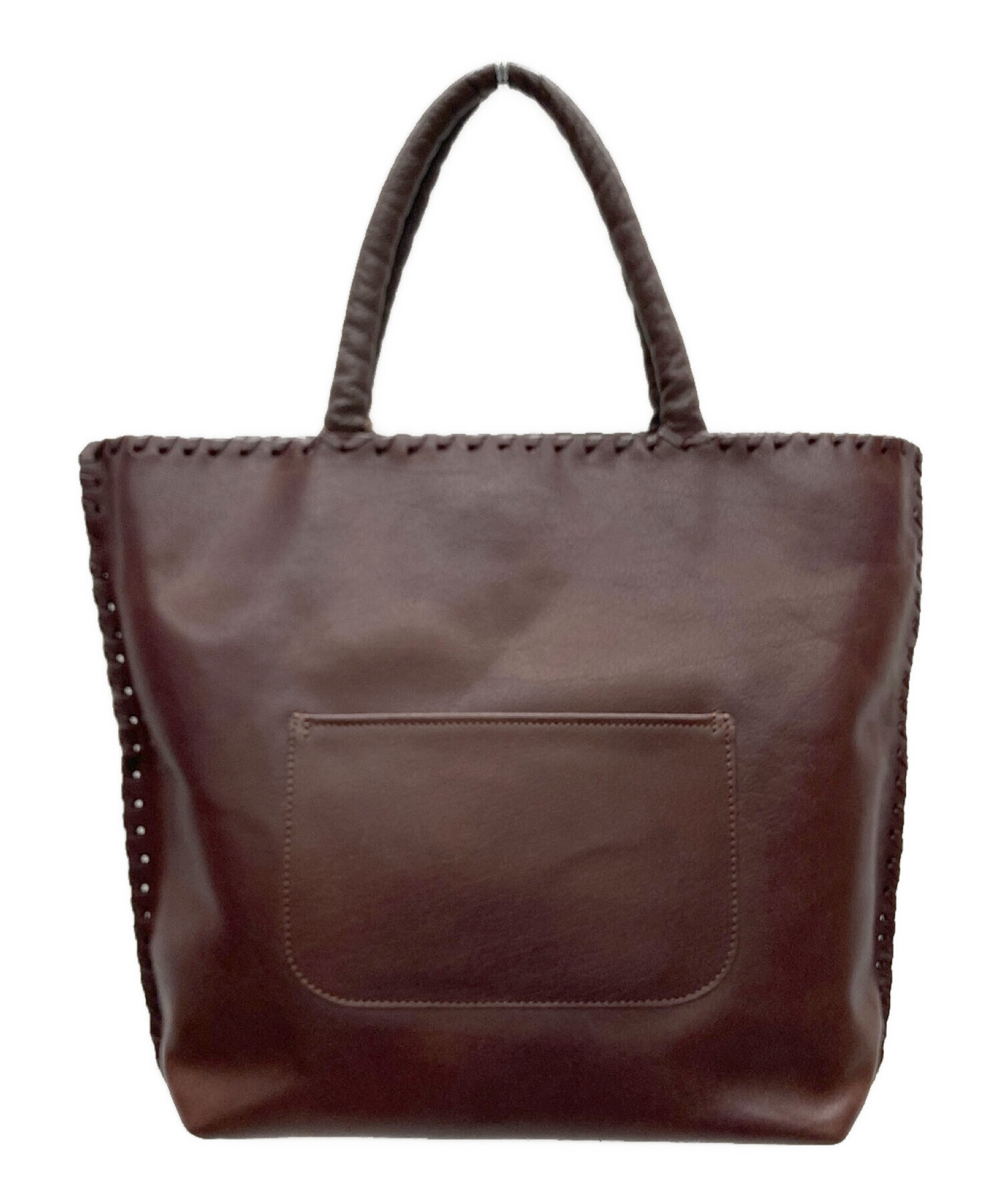 中古・古着通販】IBIZA (イビサ) レザートートバッグ ブラウン