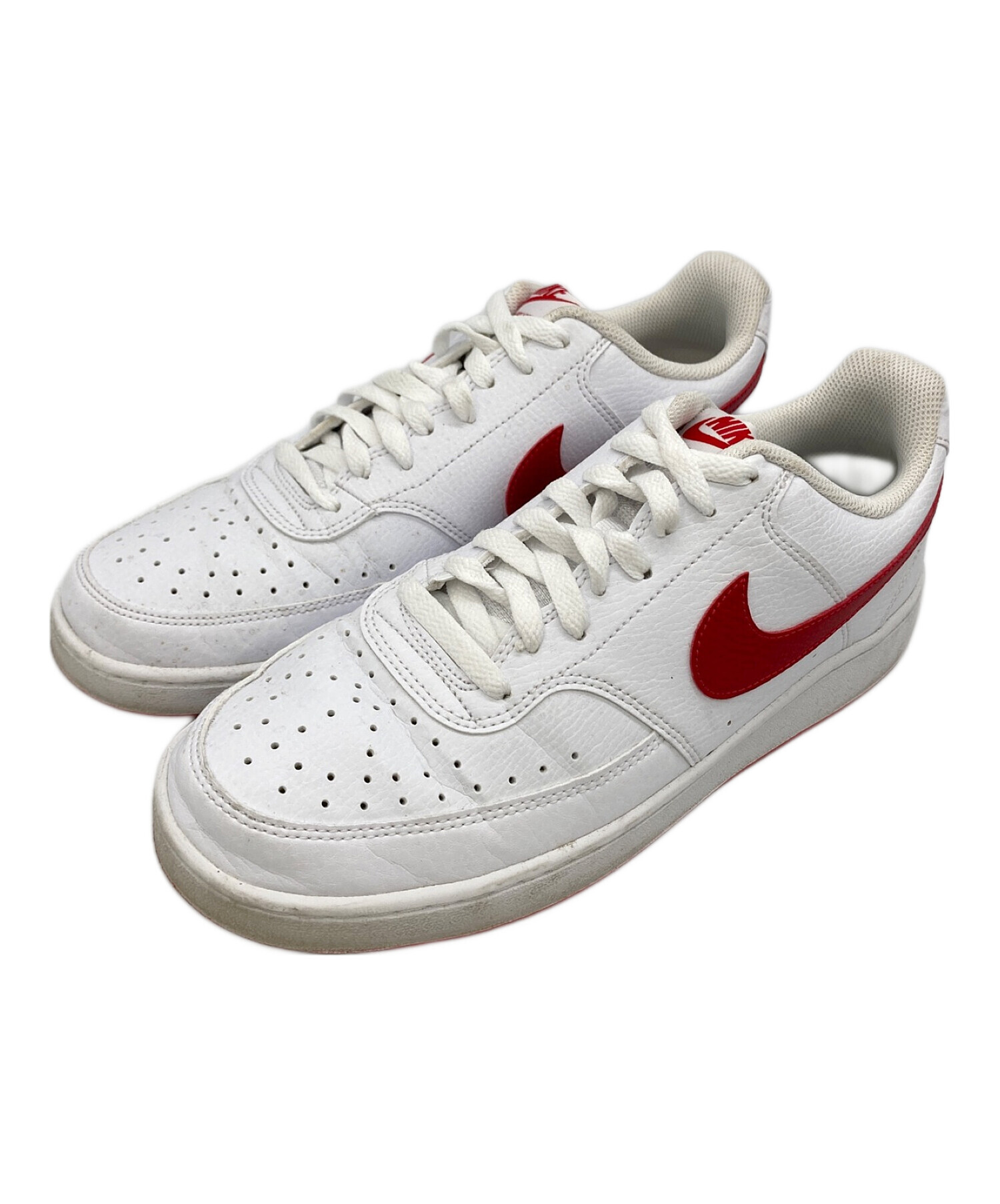 中古・古着通販】NIKE (ナイキ) COURT VISION LO SL ホワイト×レッド