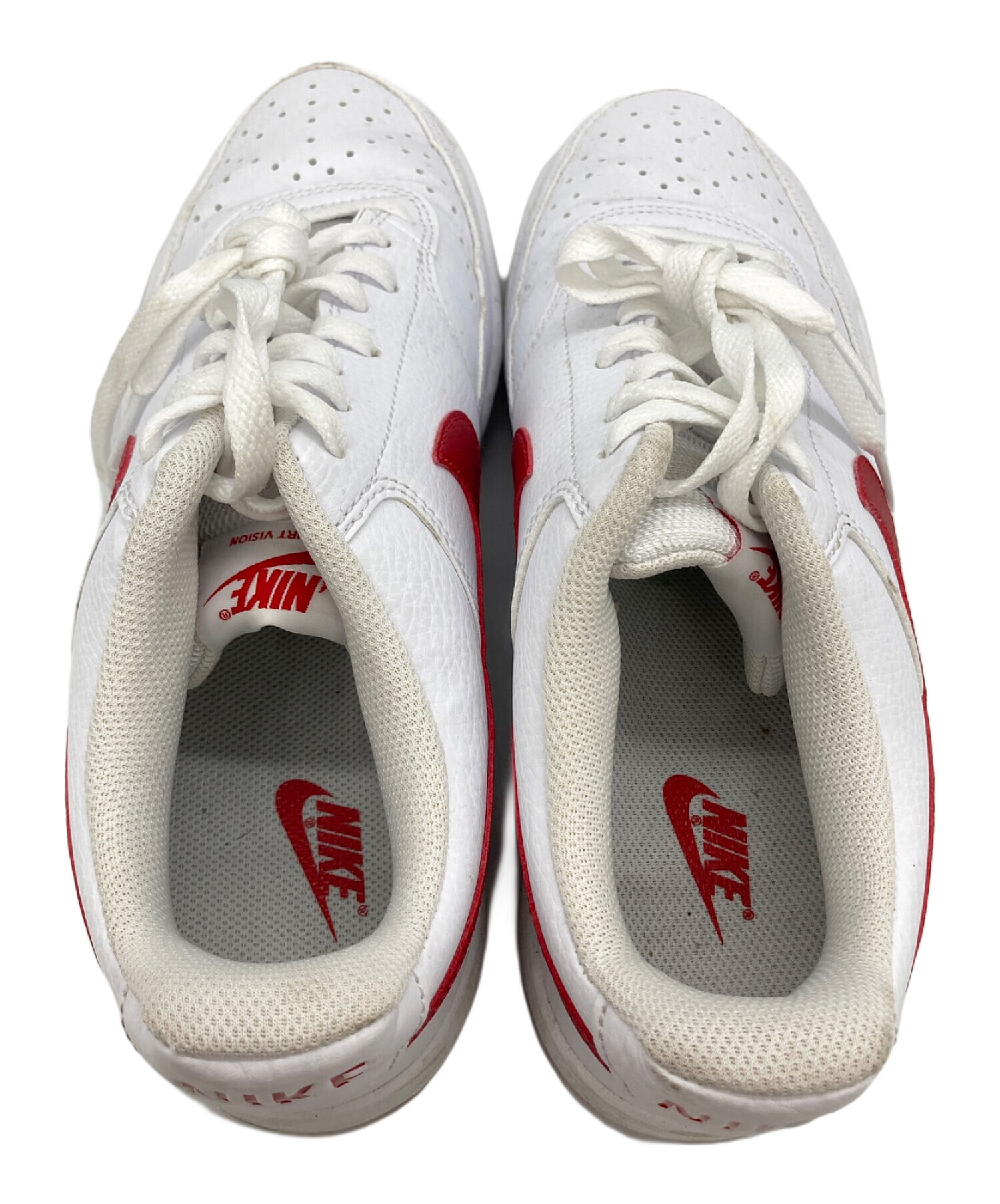中古・古着通販】NIKE (ナイキ) COURT VISION LO SL ホワイト×レッド