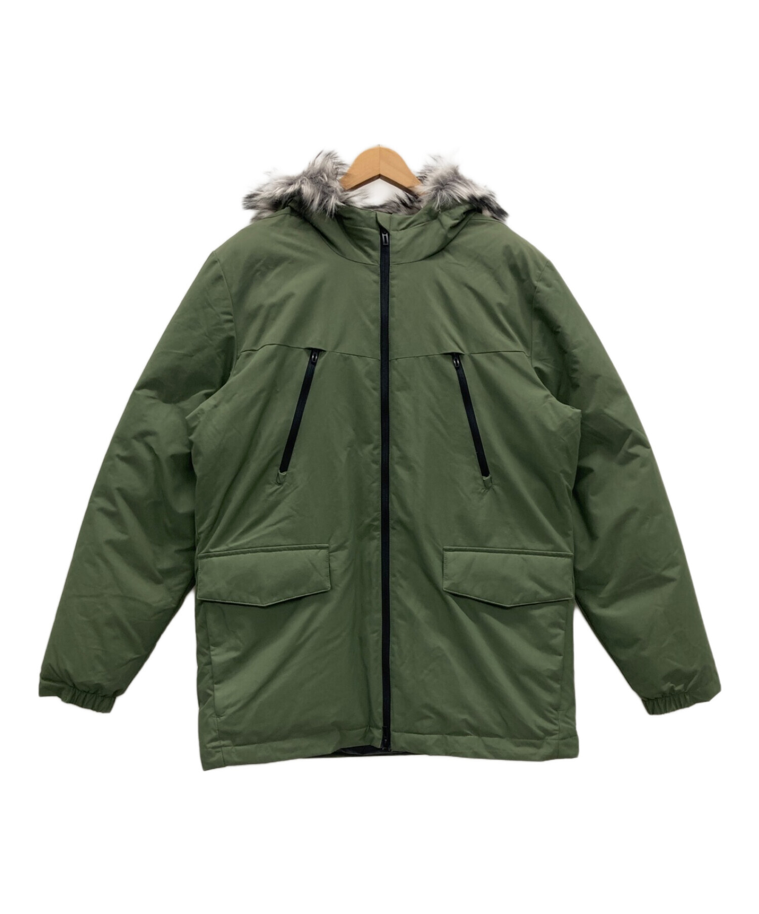 中古・古着通販】adidas (アディダス) フェイクファーフーディパデッド