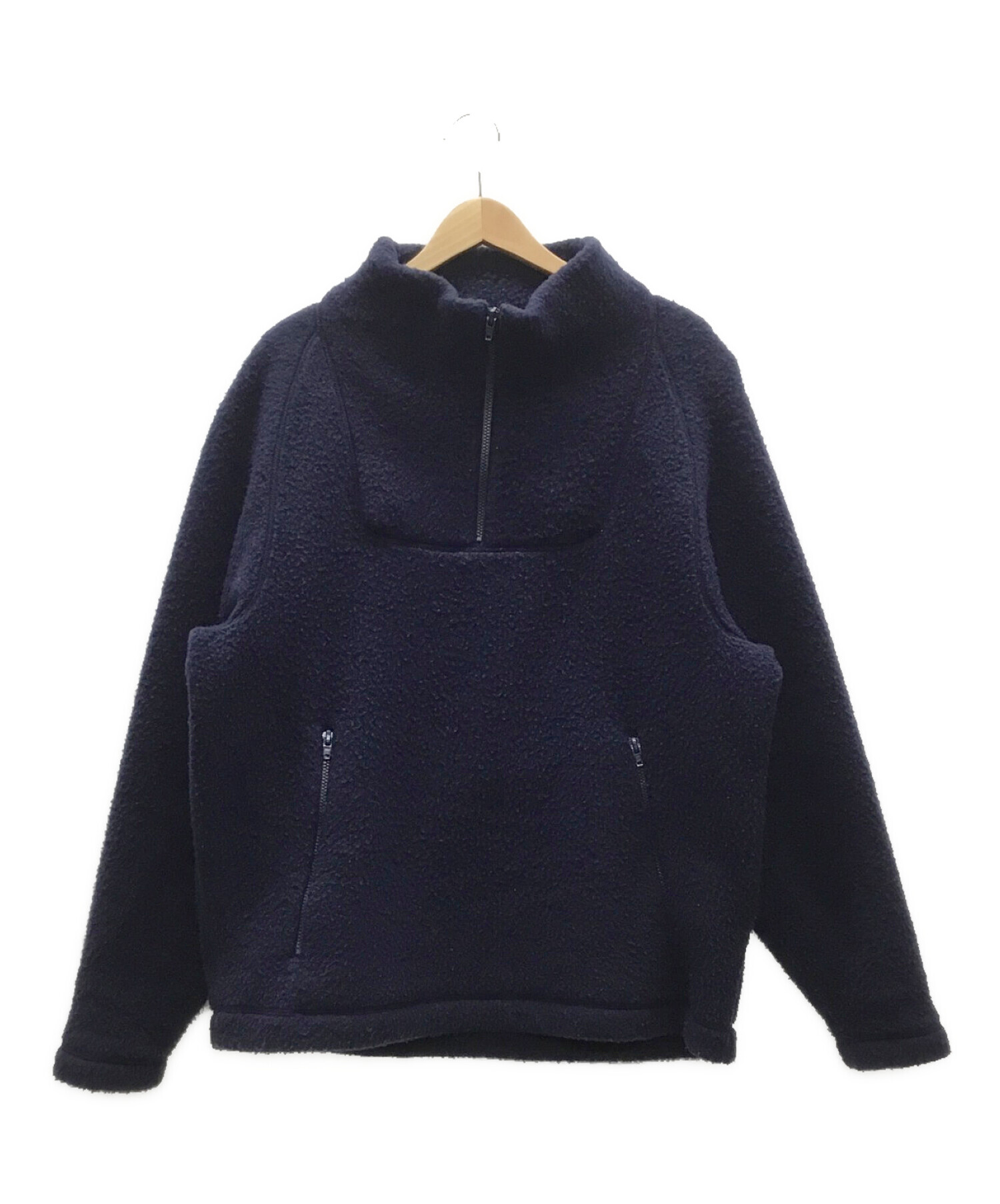 中古・古着通販】YAECA (ヤエカ) フリースジャケット ネイビー サイズ 