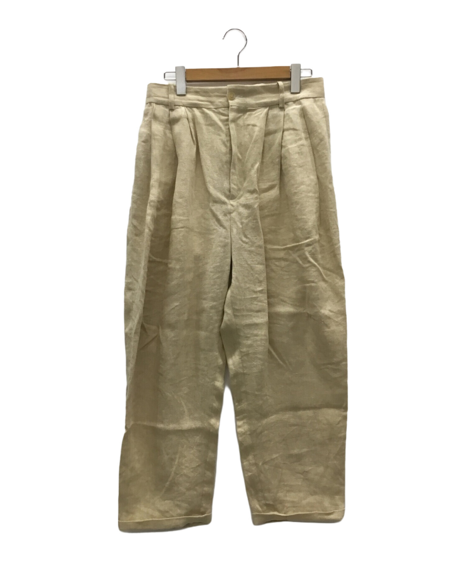 中古・古着通販】Hed Mayner (ヘド メイナー) リネンタックパンツ