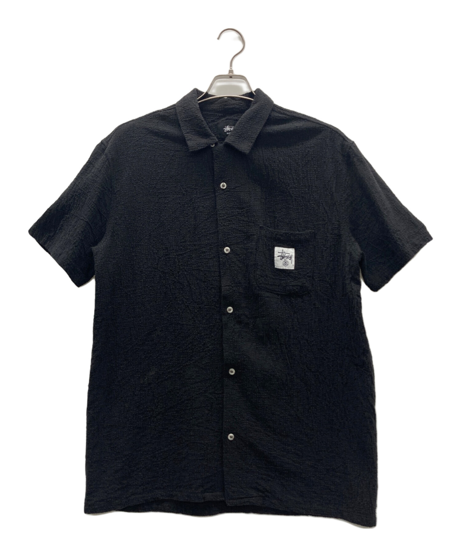 中古・古着通販】stussy (ステューシー) 半袖シャツ ブラック サイズ:S