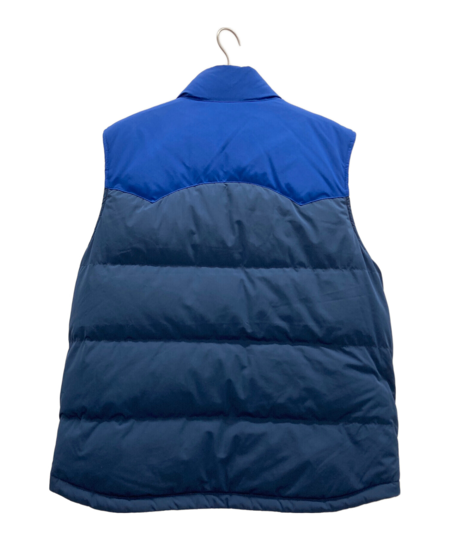 patagonia ダウンベスト ネイビー/ベージュ リバーシブル 【美品】 中古・古着通販】Patagonia (パタゴニア) リバーシブルベスト ブルー