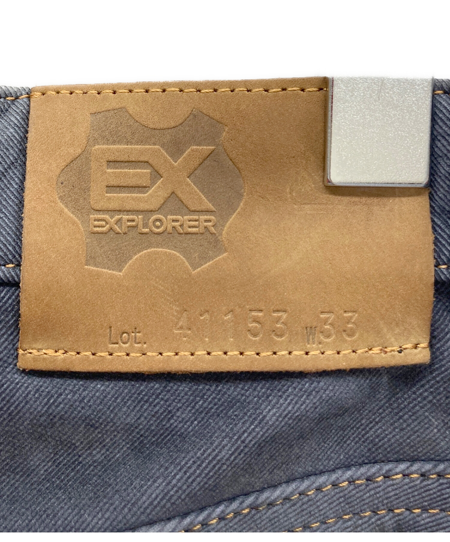 中古・古着通販】KUSHITANI (クシタニ) レザーパンツ ネイビー サイズ 
