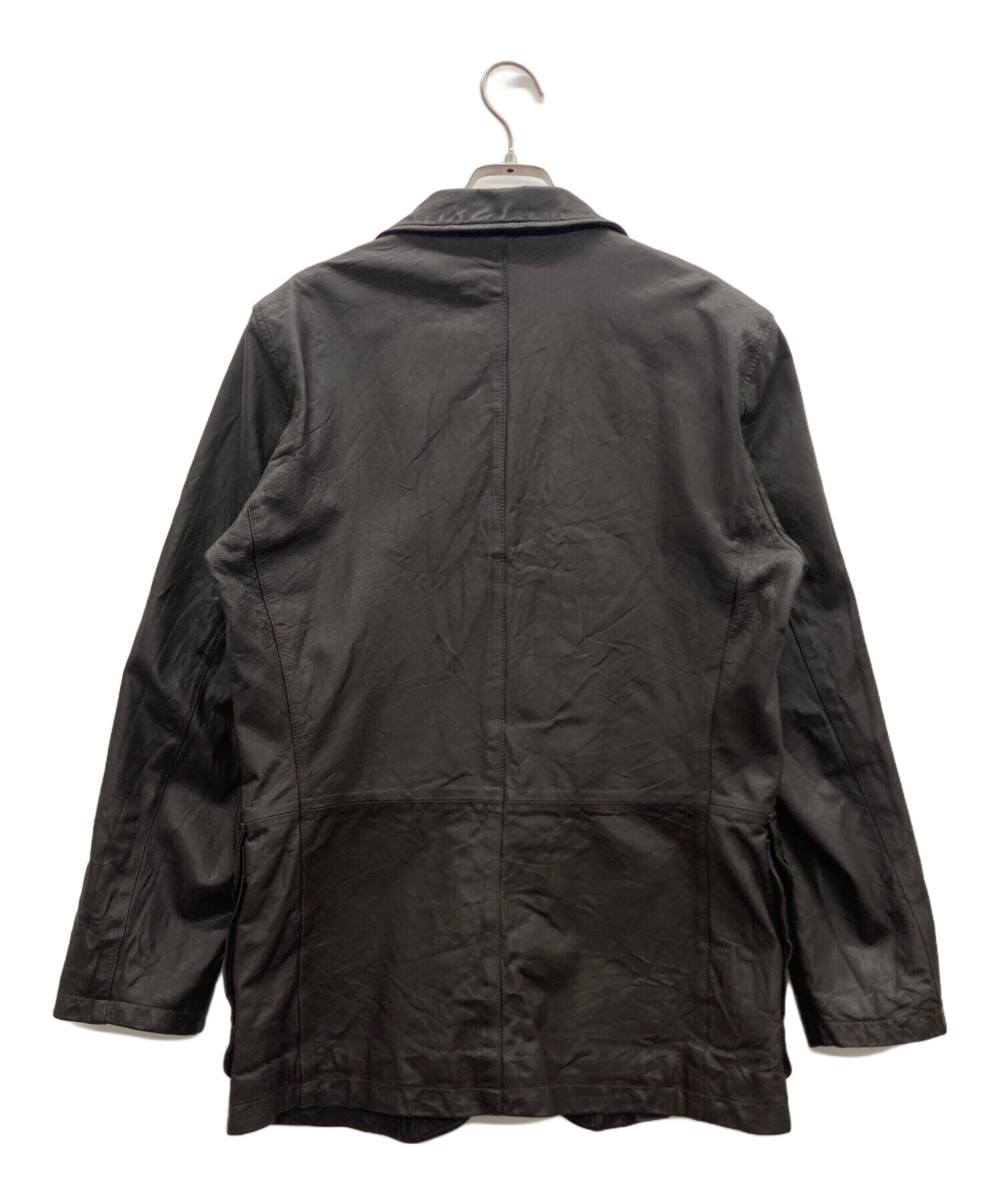 Paul Smith レザージャケット ダークブラウン M 羊革 Smith レザー