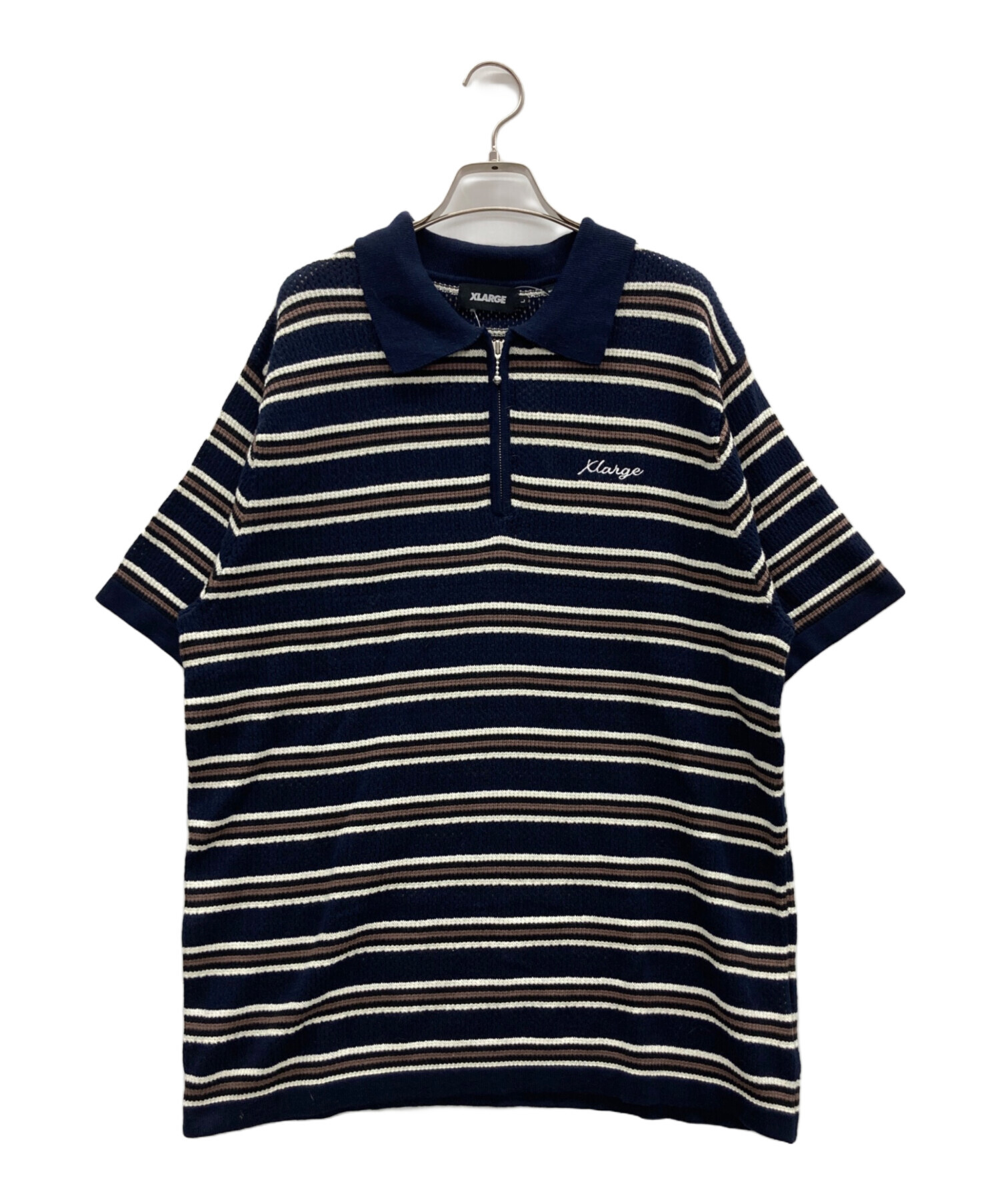中古・古着通販】X-LARGE (エクストララージ) ニットポロシャツ 