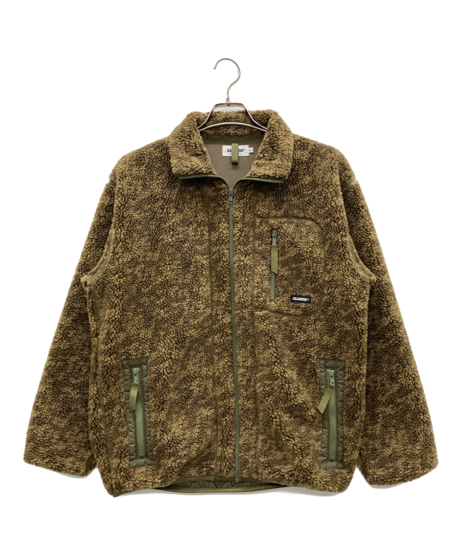 中古・古着通販】X-LARGE (エクストララージ) ボアジャケット カーキ 