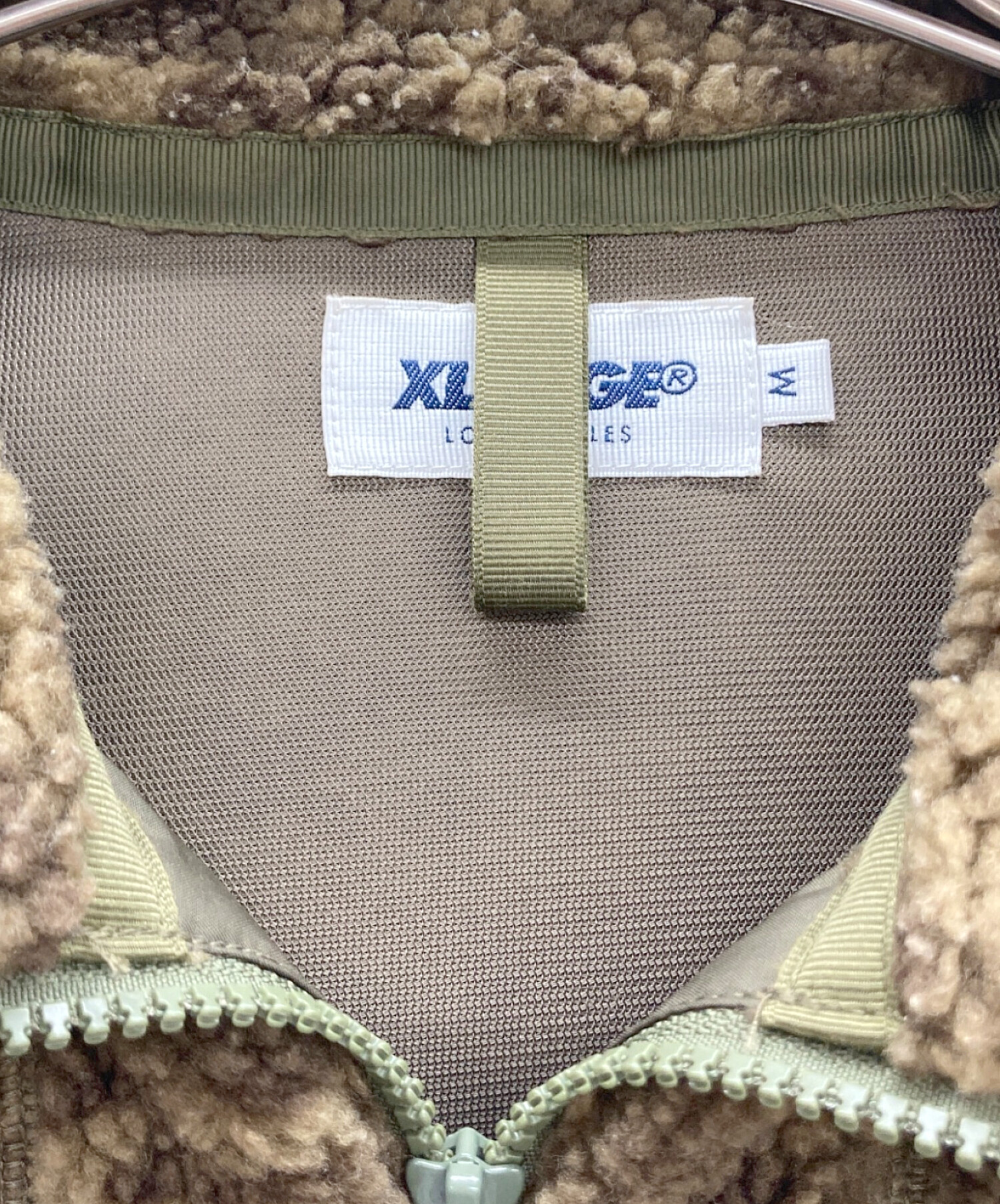 中古・古着通販】X-LARGE (エクストララージ) ボアジャケット カーキ