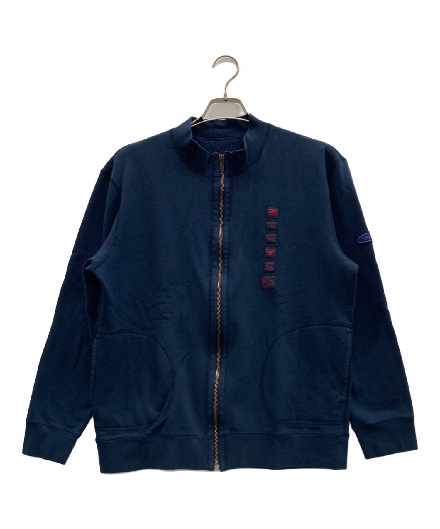 中古・古着通販】PAPAS (パパス) ジップアップスウェット ネイビー 