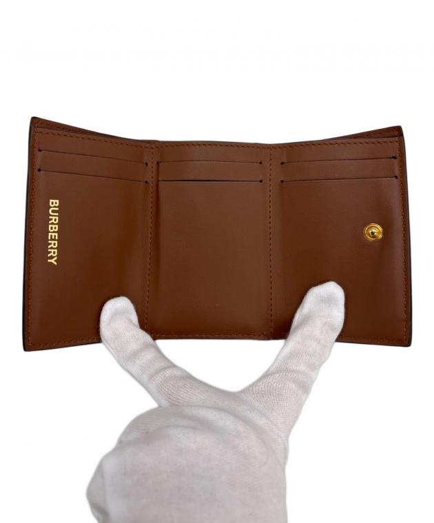 中古・古着通販】BURBERRY (バーバリー) 3つ折り財布 ブラウン