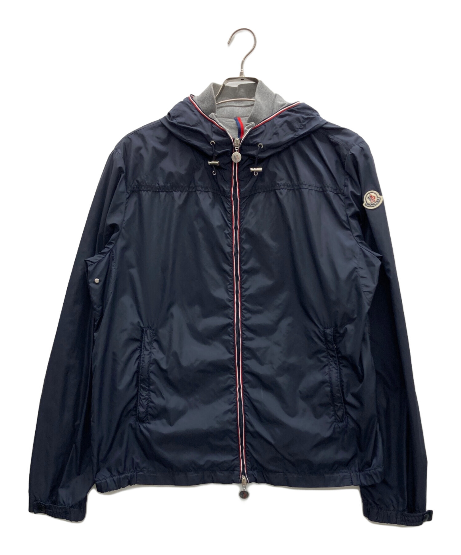 MONCLER ネイビー ナイロンジャケット 中古・古着通販】MONCLER (モンクレール) ナイロンジャケット