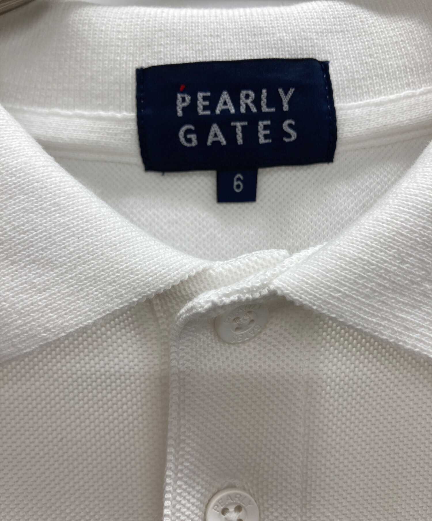 PEARLY GATES ポロシャツ ホワイト 4【中古】 中古・古着通販】PEARLY GATES (パーリーゲイツ) ポロシャツ ホワイト