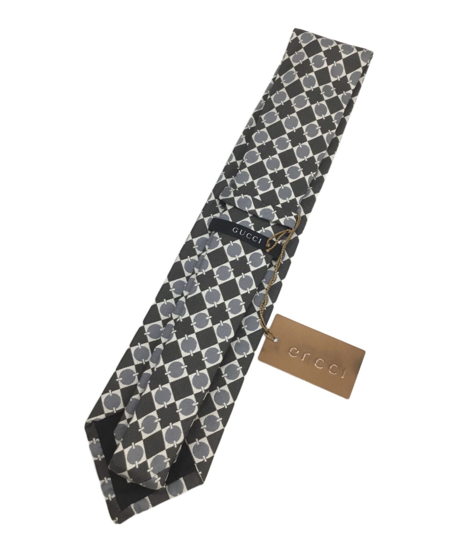 中古・古着通販】GUCCI (グッチ) ネクタイ グレー サイズ:表記無し 未 