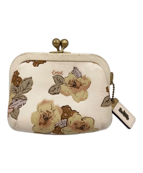 中古・古着通販】COACH (コーチ) がま口財布 アイボリー｜ブランド