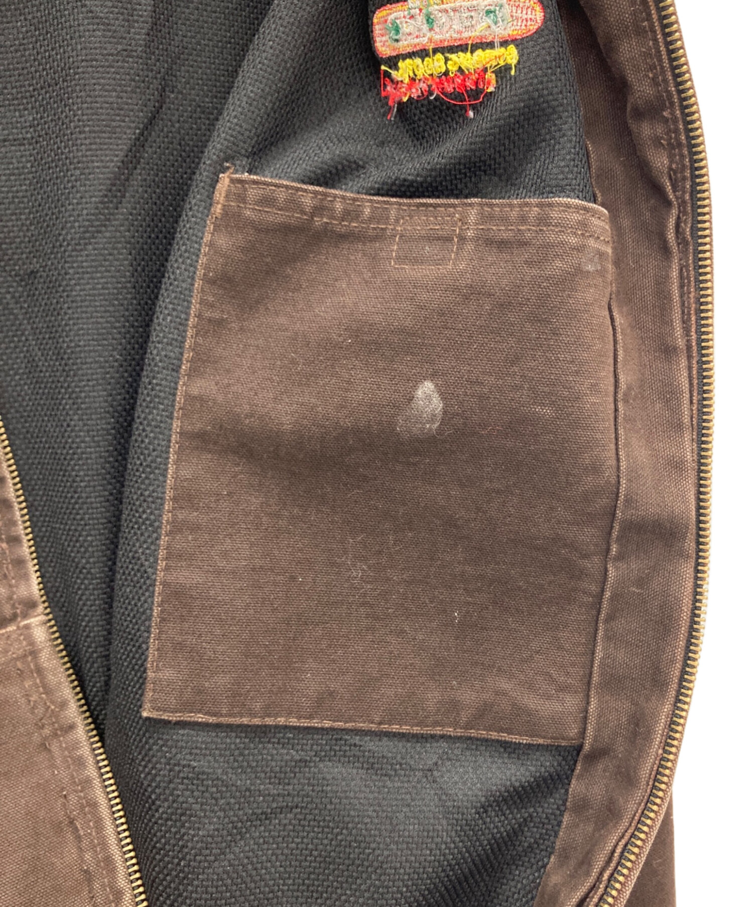 m*a様 【00s極フェード】carhartt DKB XL ブラウン カバーオ 古着 10s Carhartt DKB ダークブラウン ダック 防寒 パデット
