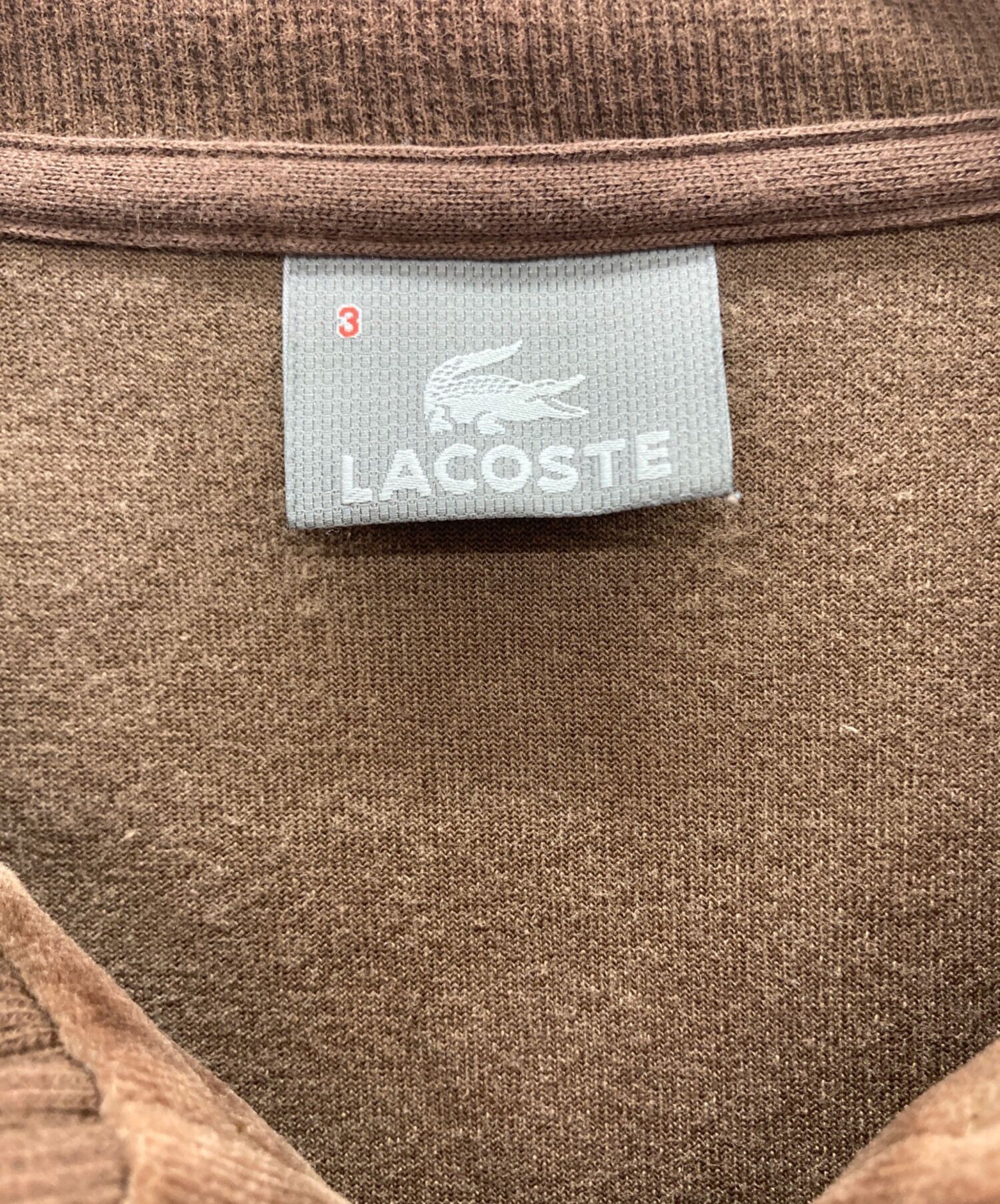 中古・古着通販】LACOSTE (ラコステ) ベロアトラックジャケット