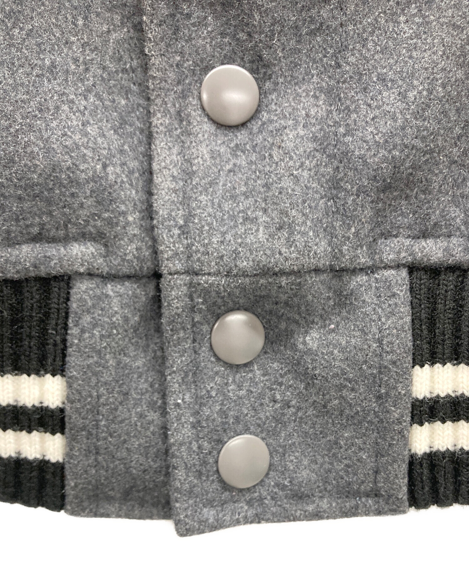 中古・古着通販】BEAMS (ビームス) スタジャン グレー サイズ:S