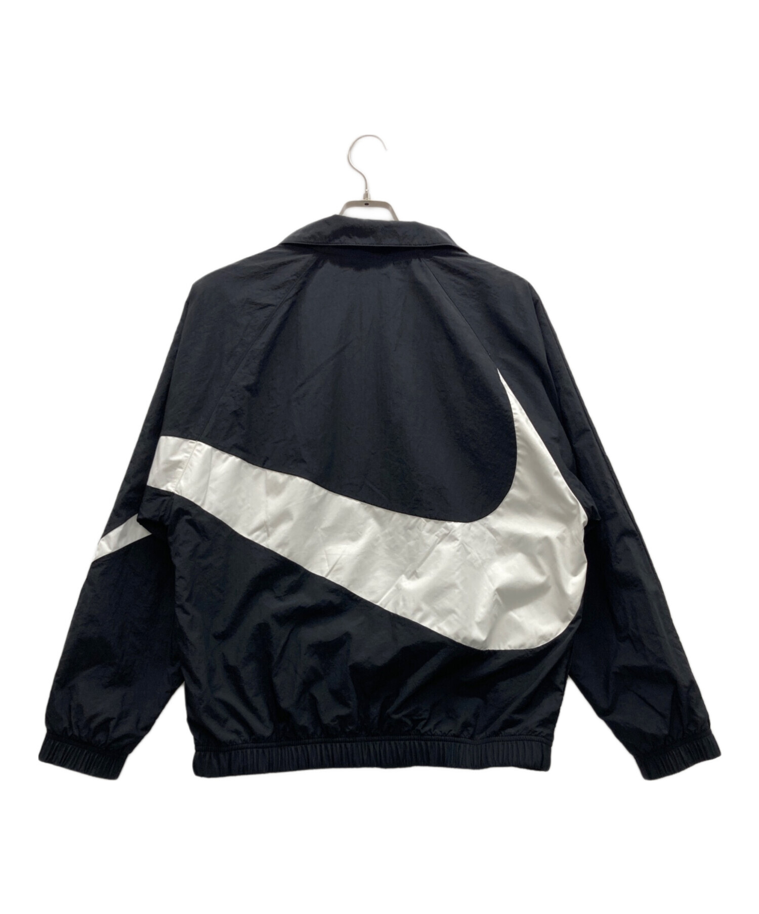 中古・古着通販】NIKE (ナイキ) ナイロンジャケット ブラック×ホワイト 