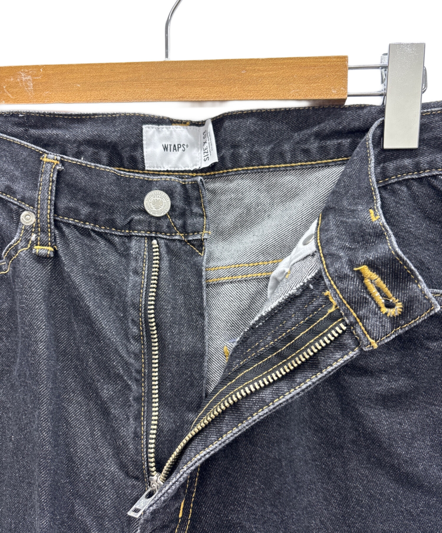 中古・古着通販】WTAPS (ダブルタップス) ジーンズ ブラック サイズ:03