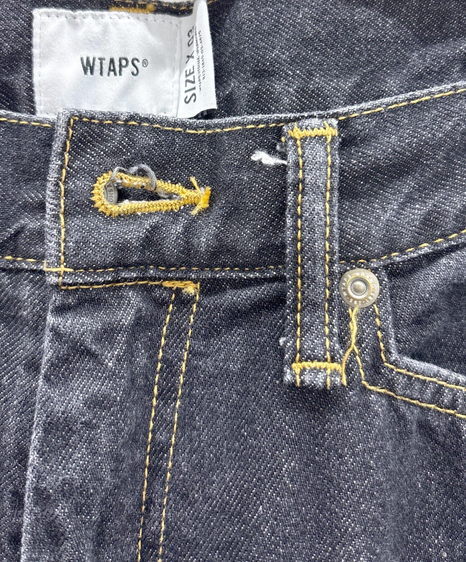 中古・古着通販】WTAPS (ダブルタップス) ジーンズ ブラック サイズ:03