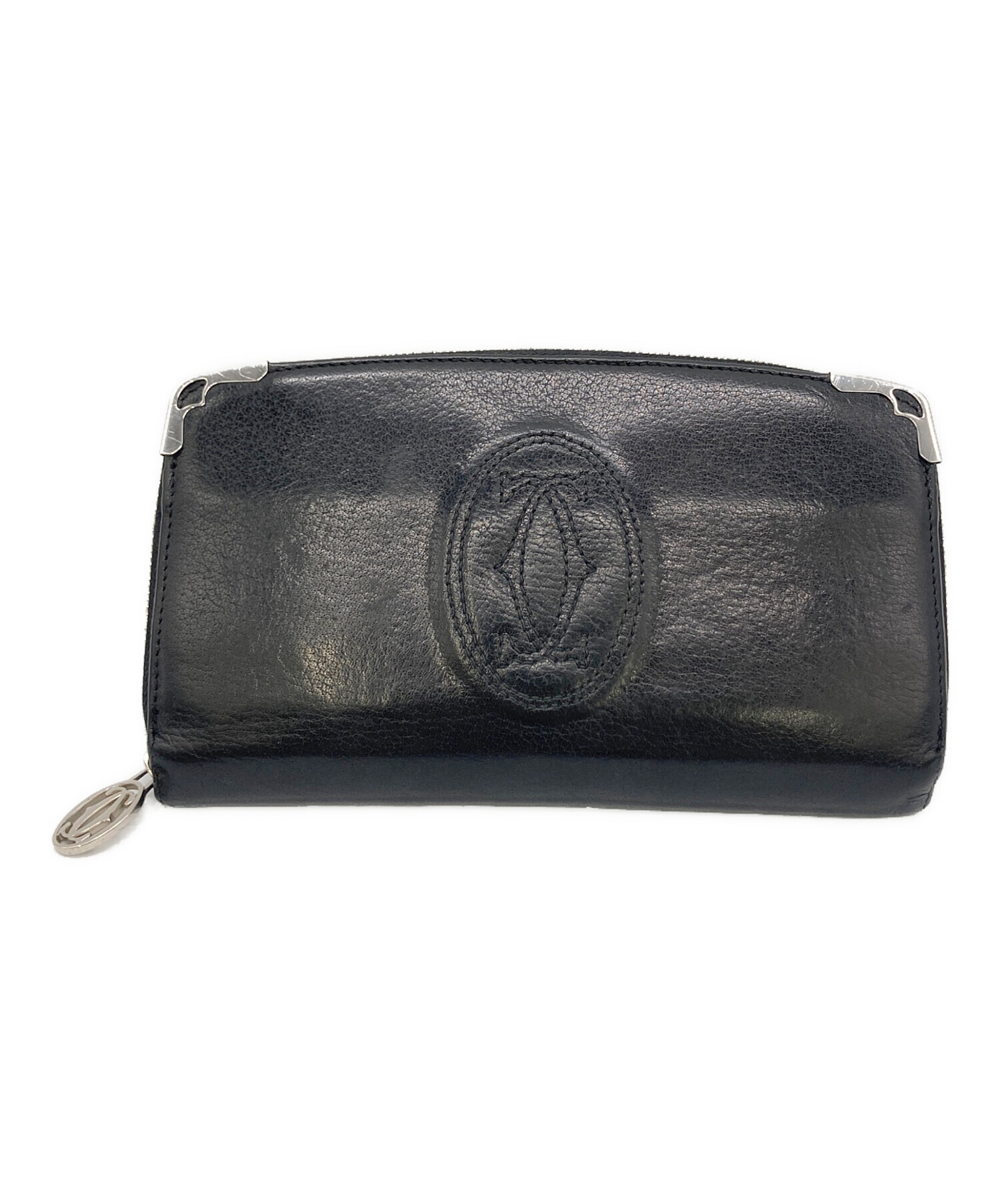 中古・古着通販】Cartier (カルティエ) 長財布 ブラック｜ブランド  