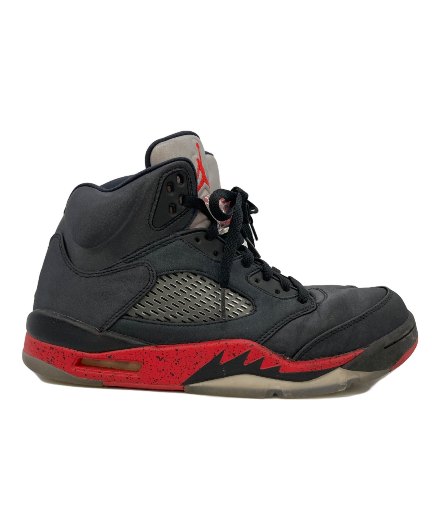 中古・古着通販】NIKE (ナイキ) AIR JORDAN 5 RETRO ブラック×レッド 