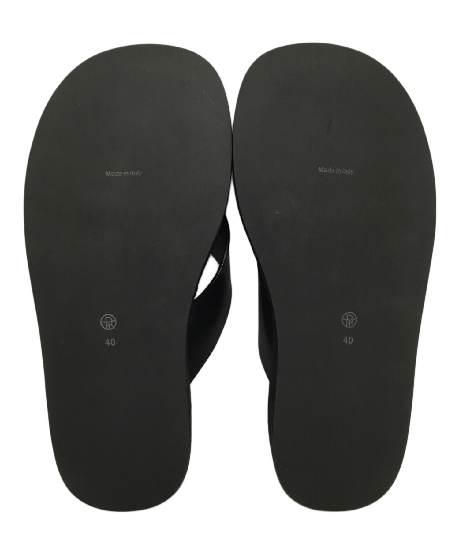 中古・古着通販】THE ROW (ザ ロウ) スエードサンダル ブラック サイズ