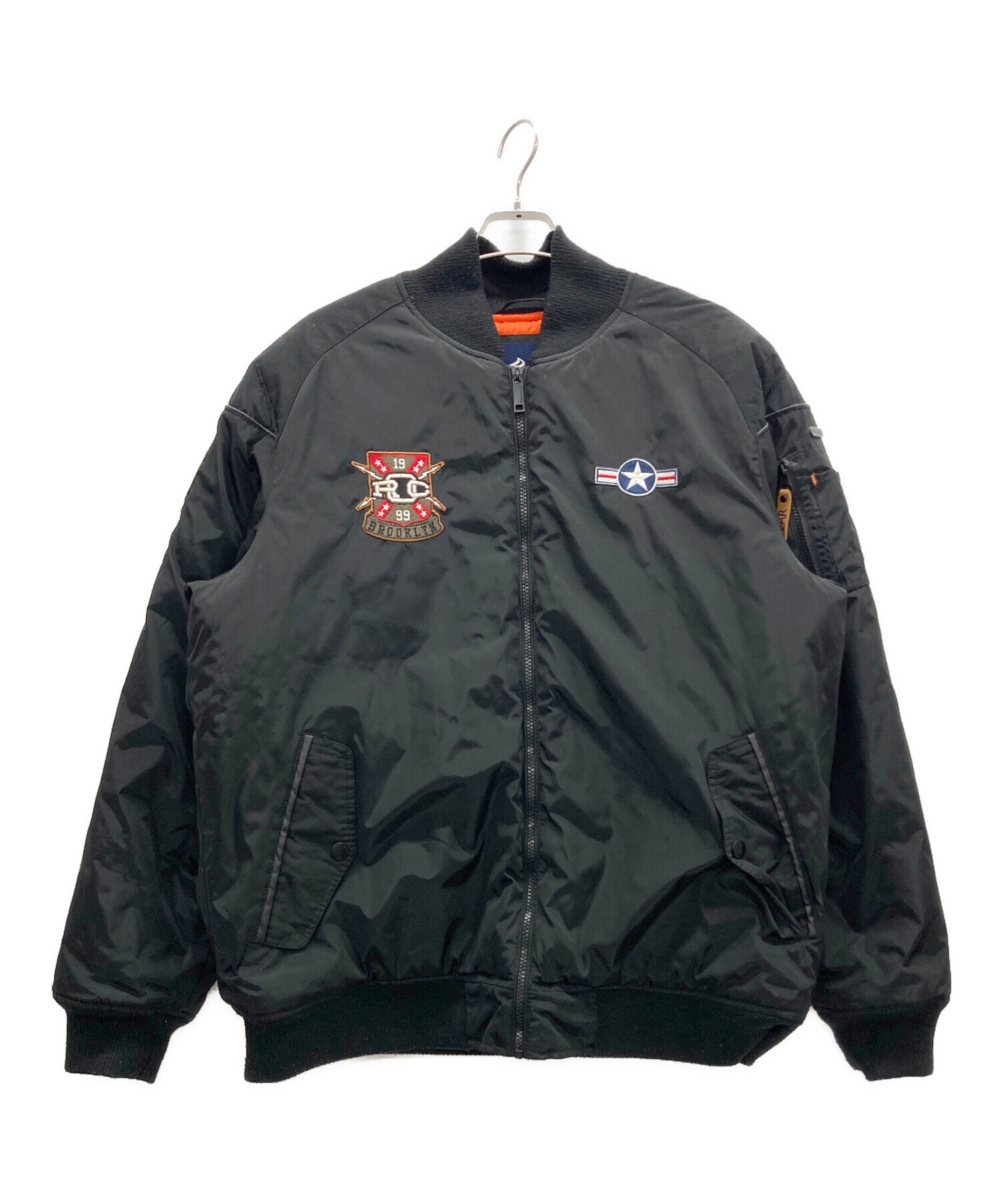 中古・古着通販】ROCA WEAR (ロカウェア) MA-1ジャケット ブラック