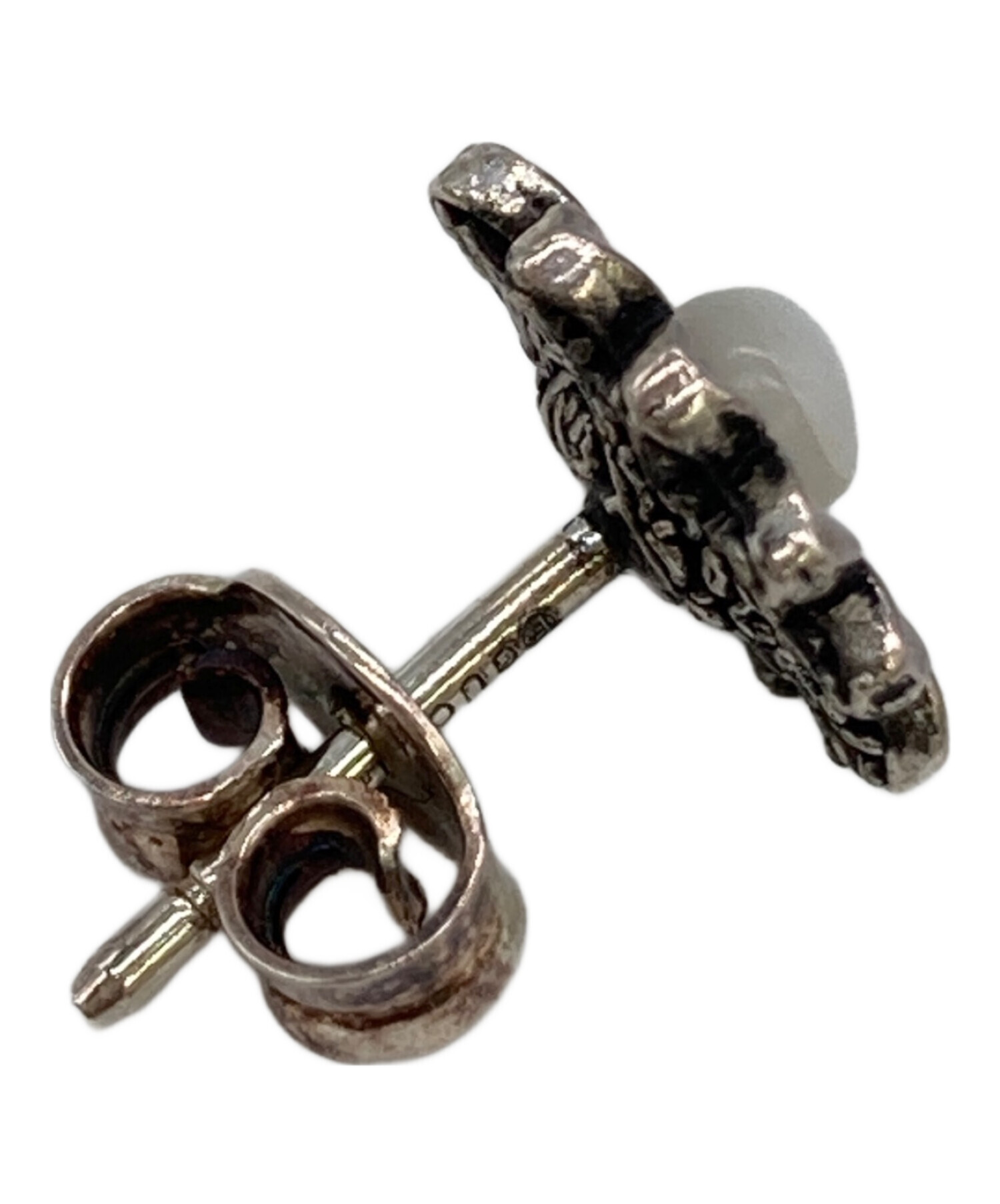 中古・古着通販】GUCCI (グッチ) ダブルG フラワー スタッズ ピアス