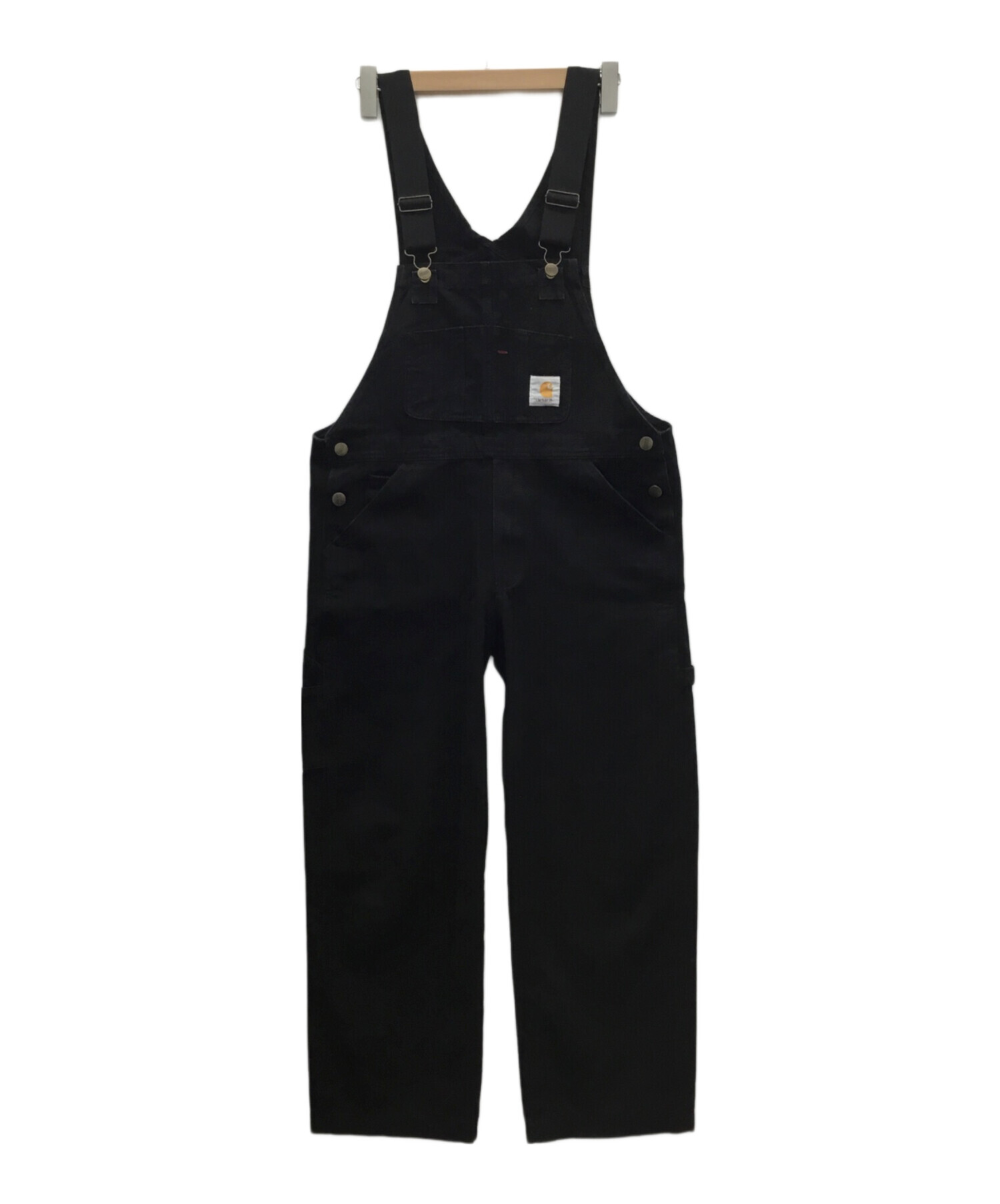 レア USA製90s古着○カーハート オーバーオール ブラック W38×L30 中古・古着通販】CarHartt (カーハート) オーバーオール ブラック