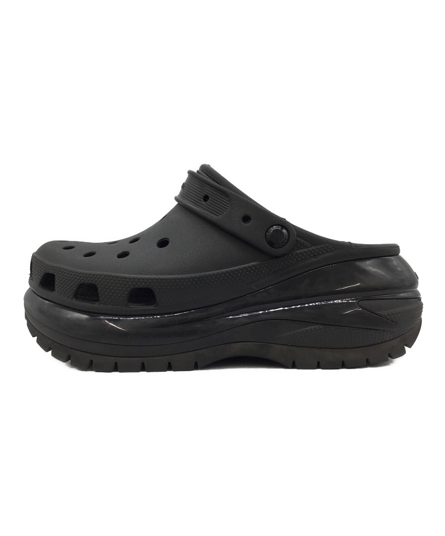 中古・古着通販】crocs (クロックス) 厚底サンダル ブラック サイズ:M9
