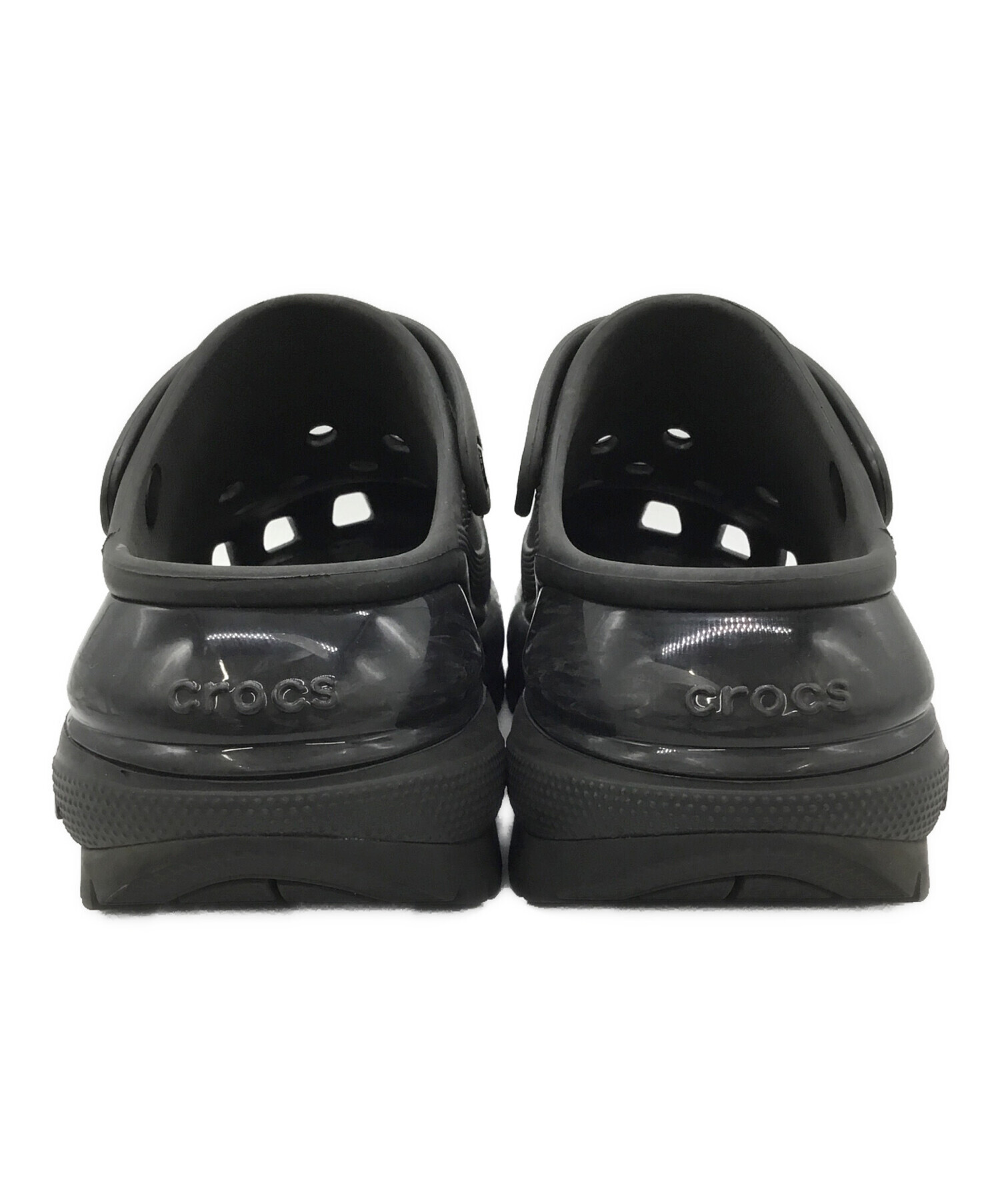 新品✨Crocs ポレックスクロッグ M9/W11 黒 箱・タグ付 中古・古着通販】crocs (クロックス) 厚底サンダル ブラック サイズ:M9