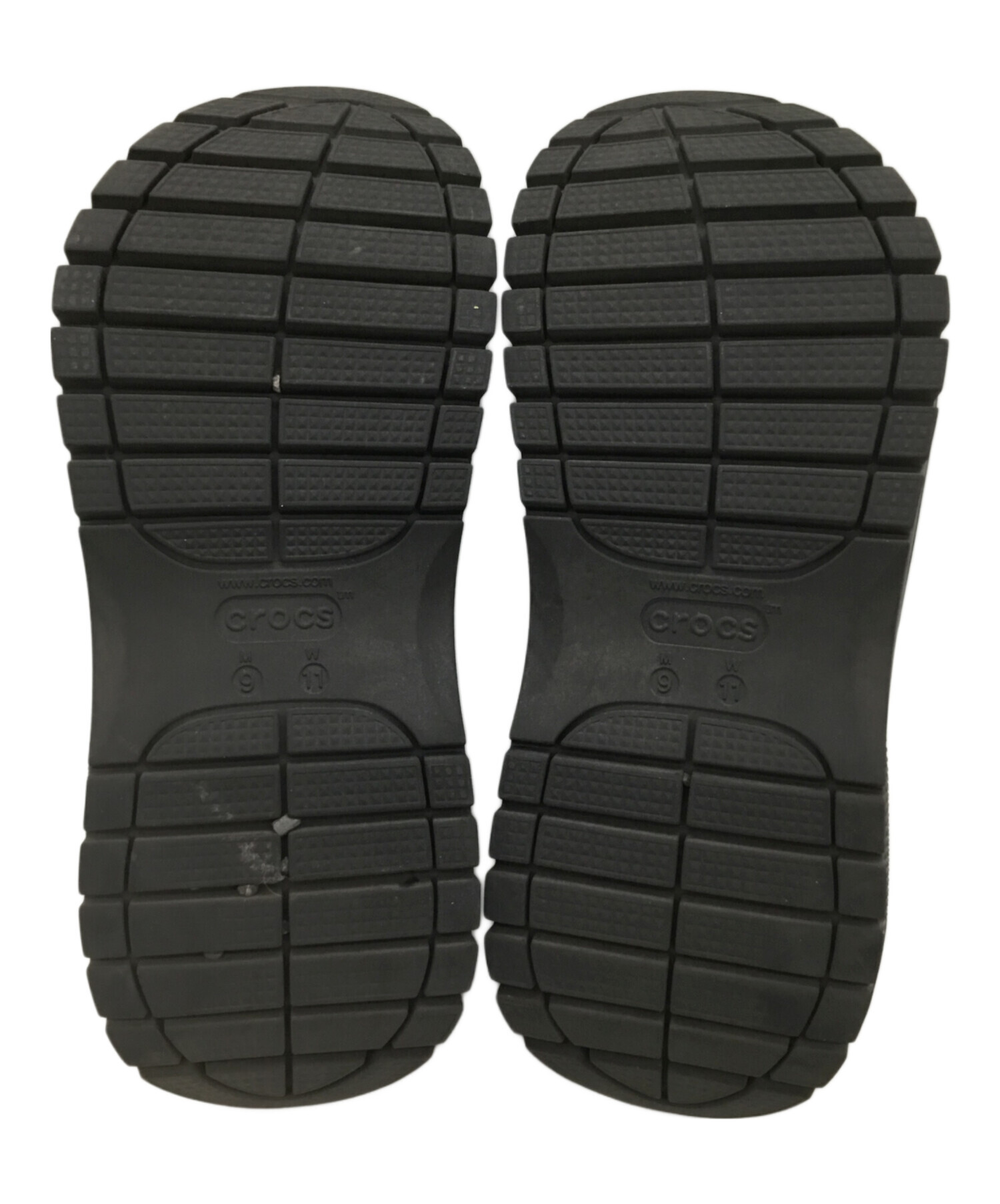 中古・古着通販】crocs (クロックス) 厚底サンダル ブラック サイズ:M9