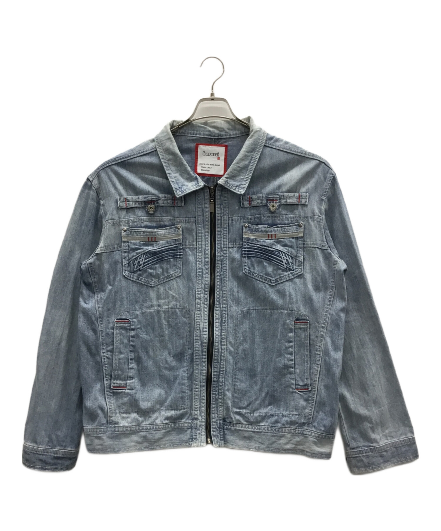 中古・古着通販】Barassi (バラシ) デニムジャケット ブルー サイズ:48 