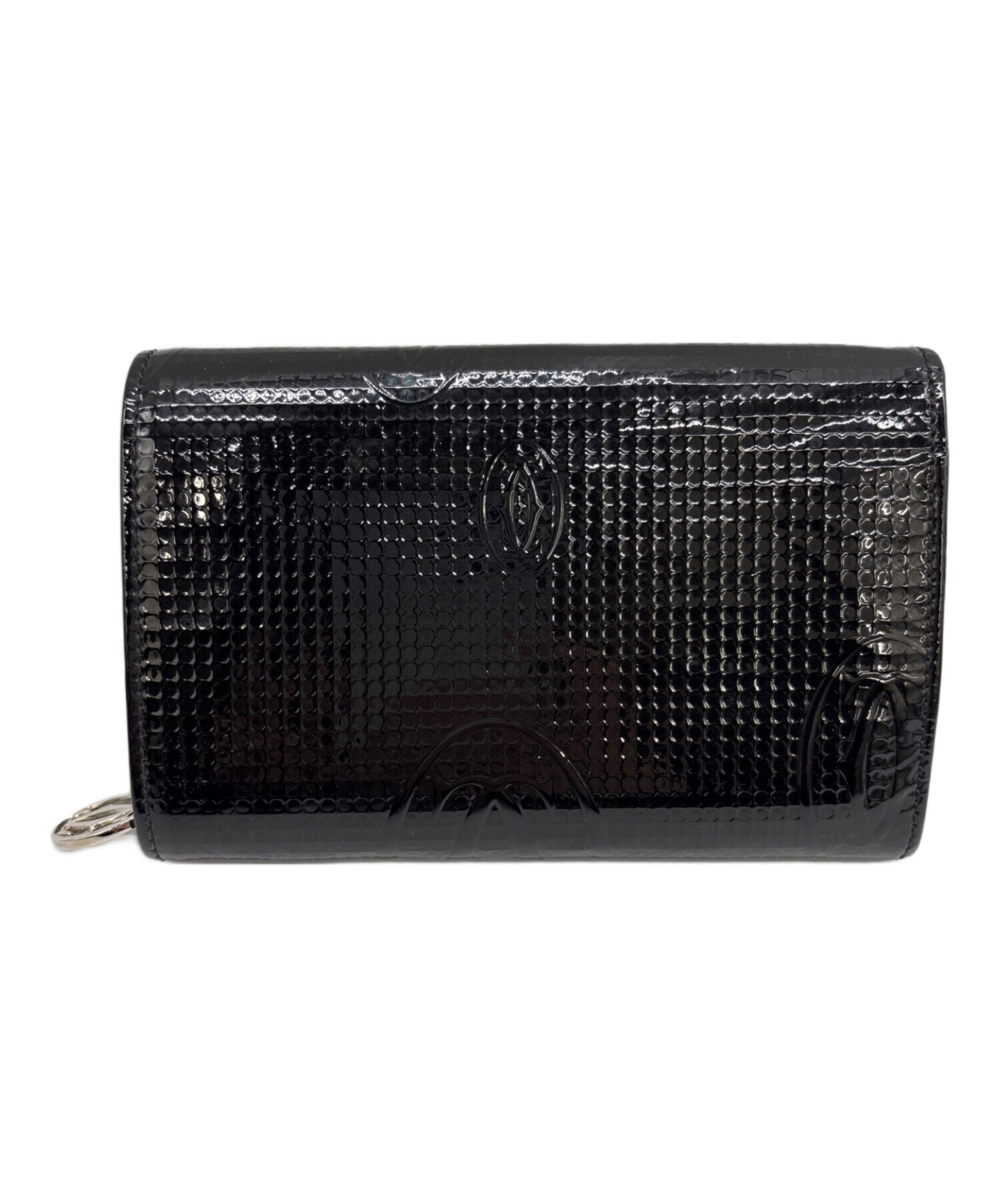 中古・古着通販】Cartier (カルティエ) 2つ折り財布 ブラック
