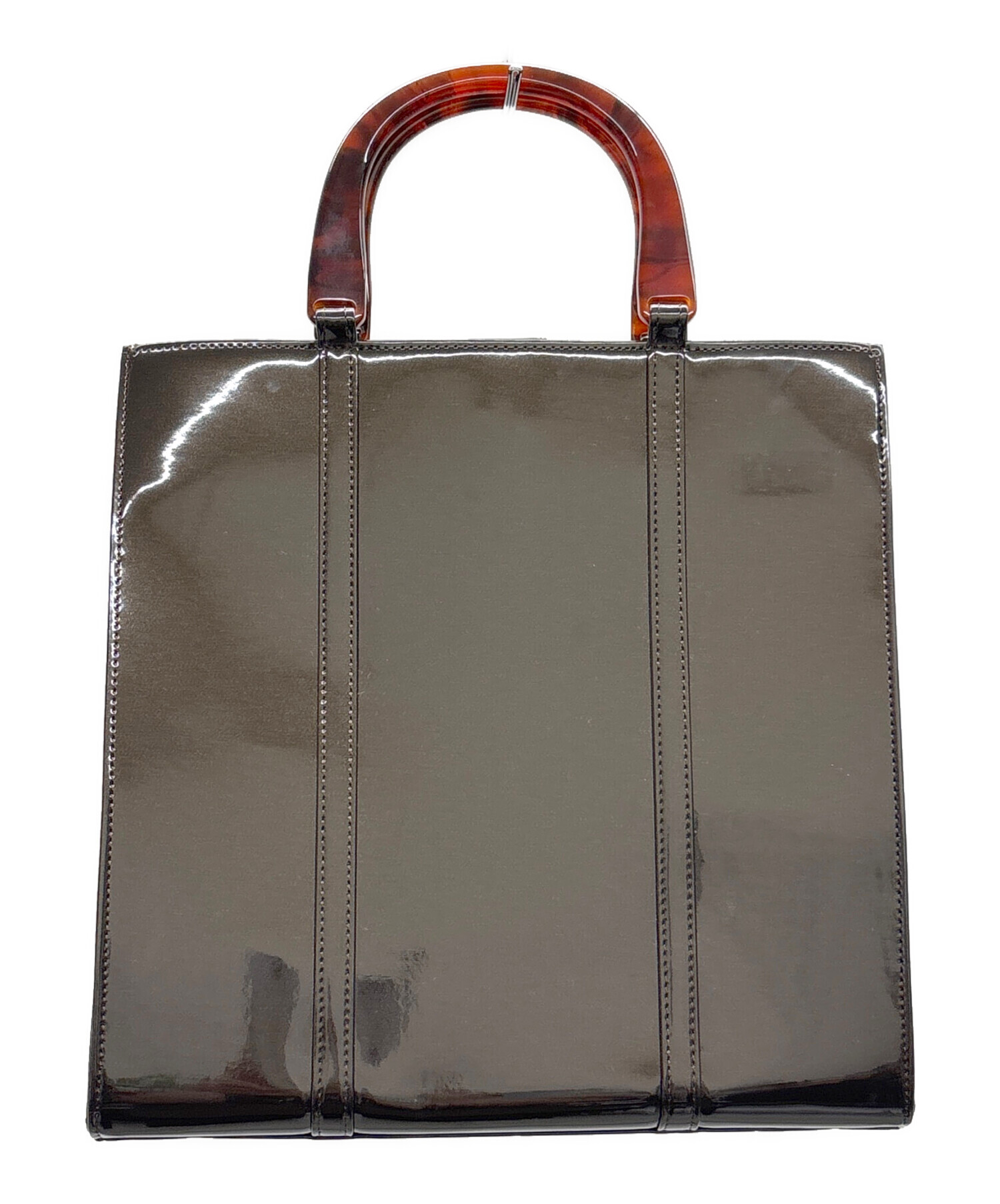 ＷＡＫＯ　ハンドバッグ　中古 中古WAKO(ワコー) ハンドバッグ ピンク×オレンジ×ゴールド レザー