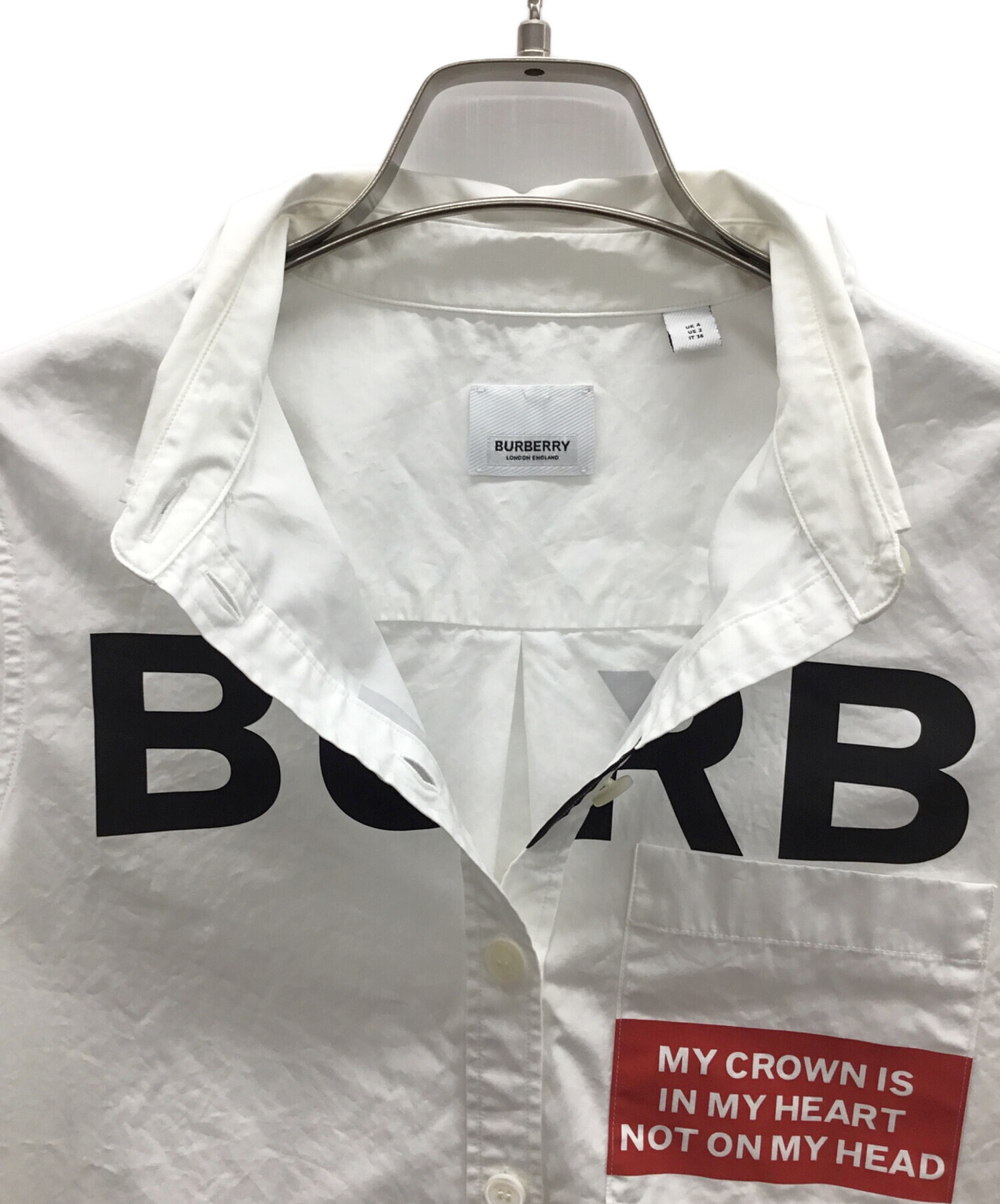 BURBERRY ホワイト シャツワンピース