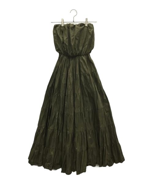 月末　本日のみ価格です。 マリハ　コットン100% ロングワンピース　カーキ色 月末 本日のみ価格です。 マリハ コットン100% ロングワンピース